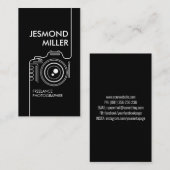 Carte De Visite Photographe de caméra d'art en ligne (Devant / Derrière)