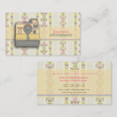 Carte De Visite Photographe de caméra instantanée Retro (Devant / Derrière)