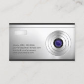 Carte De Visite Photographe de caméra numérique cool Regarder la p (Dos)