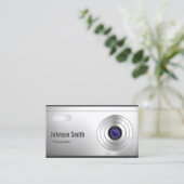 Carte De Visite Photographe de caméra numérique cool Regarder la p (Debout devant)