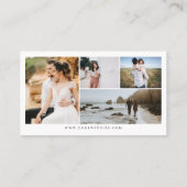 Carte De Visite Photographe de collage photo simple 5 minimum (Dos)