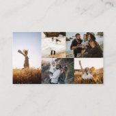 Carte De Visite Photographe de collection de photos simple 5 moder (Dos)