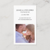 Carte De Visite Photographe de collection de trois photos moderne (Dos)