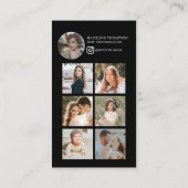 Carte De Visite Photographe de collection photo noir et blanc mode (Dos)