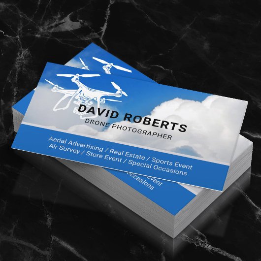 Carte De Visite Photographe de drone Photographie aérienne