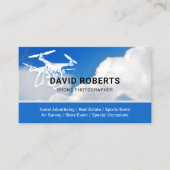 Carte De Visite Photographe de drone Photographie aérienne (Devant)