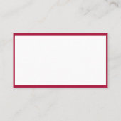 Carte De Visite Photographe de la caméra rose florale (Dos)