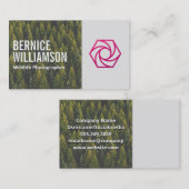 Carte De Visite Photographe de la faune | Lens photo (Devant / Derrière)