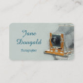 Carte de visite photographe de l'ancienne caméra (Dos)