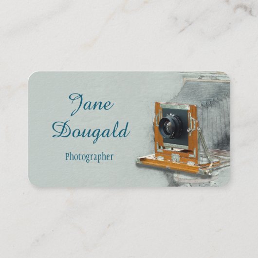 Carte de visite photographe de l'ancienne caméra (Dos)
