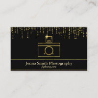 Photographe de l'appareil photo Gold Sparkle