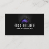 Carte de visite photographe de lentilles de caméra (Devant)