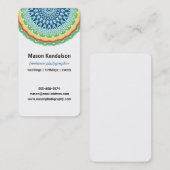 Carte De Visite Photographe de mandala (Devant / Derrière)