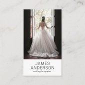 Carte De Visite Photographe de mariage élégant (Devant)