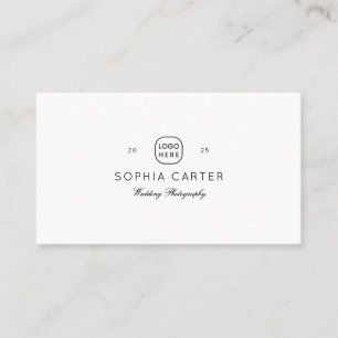 Carte De Visite Photographe de Mariage Professionnel Moderne Code