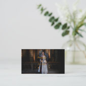 Carte de visite photographe de portrait (Debout devant)