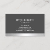 Carte De Visite Photographe de service de drone de photographie aé (Dos)