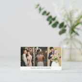 Carte de visite photographe de trois photos (Debout devant)