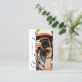 Carte De Visite Photographe de typographie moderne (Debout devant)