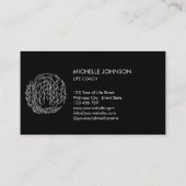 Carte De Visite Photographe de Willow Tree Logo Arbre de vie (Dos)