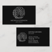 Carte De Visite Photographe de Willow Tree Logo Arbre de vie (Devant / Derrière)