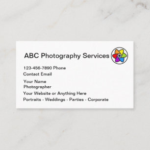 Carte De Visite Photographe des services de photographie classique