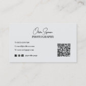 Carte De Visite Photographe d'image romantique encadré (Dos)