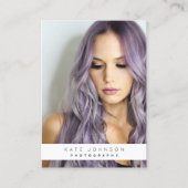 Carte De Visite Photographe du logo commercial tendance (Devant)