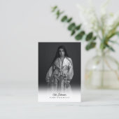 Carte De Visite Photographe du logo de l'entreprise Script (Debout devant)