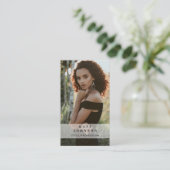 Carte De Visite Photographe du logo d'entreprise moderne (Debout devant)