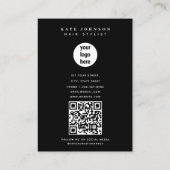 Carte De Visite Photographe du logo d'entreprise moderne unique (Dos)