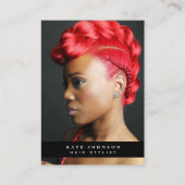 Carte De Visite Photographe du logo d'entreprise moderne unique (Devant)