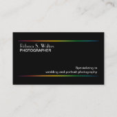 Carte De Visite Photographe élégant (Dos)