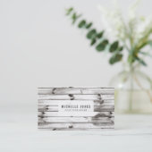 Carte de visite photographe en bois moderne (Debout devant)