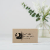 Carte De Visite Photographe en forme de coupe minime de caméra voi (Debout devant)