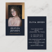 Carte De Visite Photographe Full Simple (Devant / Derrière)