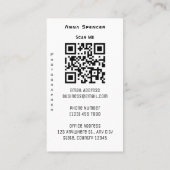 Carte De Visite Photographe Full Simple (Dos)