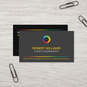 Carte De Visite Photographe gris