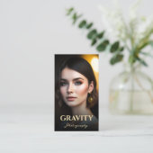 Carte De Visite Photographe indépendant professionnel moderne Logo (Debout devant)