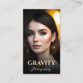 Carte De Visite Photographe indépendant professionnel moderne Logo (Devant)