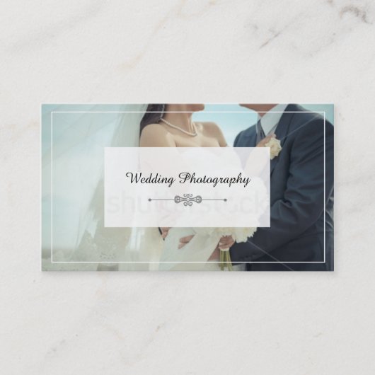 carte de visite photographe mariage (Devant)