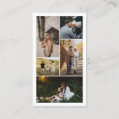 Carte De Visite Photographe Mariage de collection de photos modern (Dos)