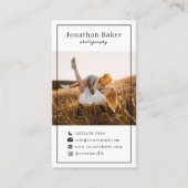 Carte De Visite Photographe Mariage de collection de photos modern (Devant)