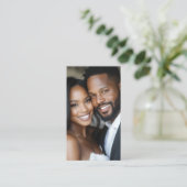 Carte De Visite Photographe Mariage de mariée moderne (Debout devant)