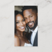 Carte De Visite Photographe Mariage de mariée moderne (Devant)