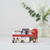 Carte De Visite Photographe mariage moderne et élégant (Debout devant)