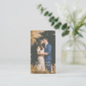 Carte De Visite Photographe Mariage moderne photo (Debout devant)