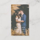 Carte De Visite Photographe Mariage moderne photo (Devant)
