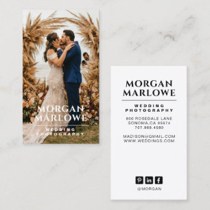 Carte De Visite Photographe Mariage moderne photo