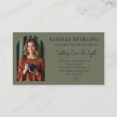 Carte De Visite Photographe mariage Photo Script Professionnel (Devant)